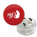 Twist Top Container With Red Cap Filled With Printed Mints